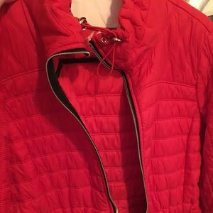 Guess red puffer jacket